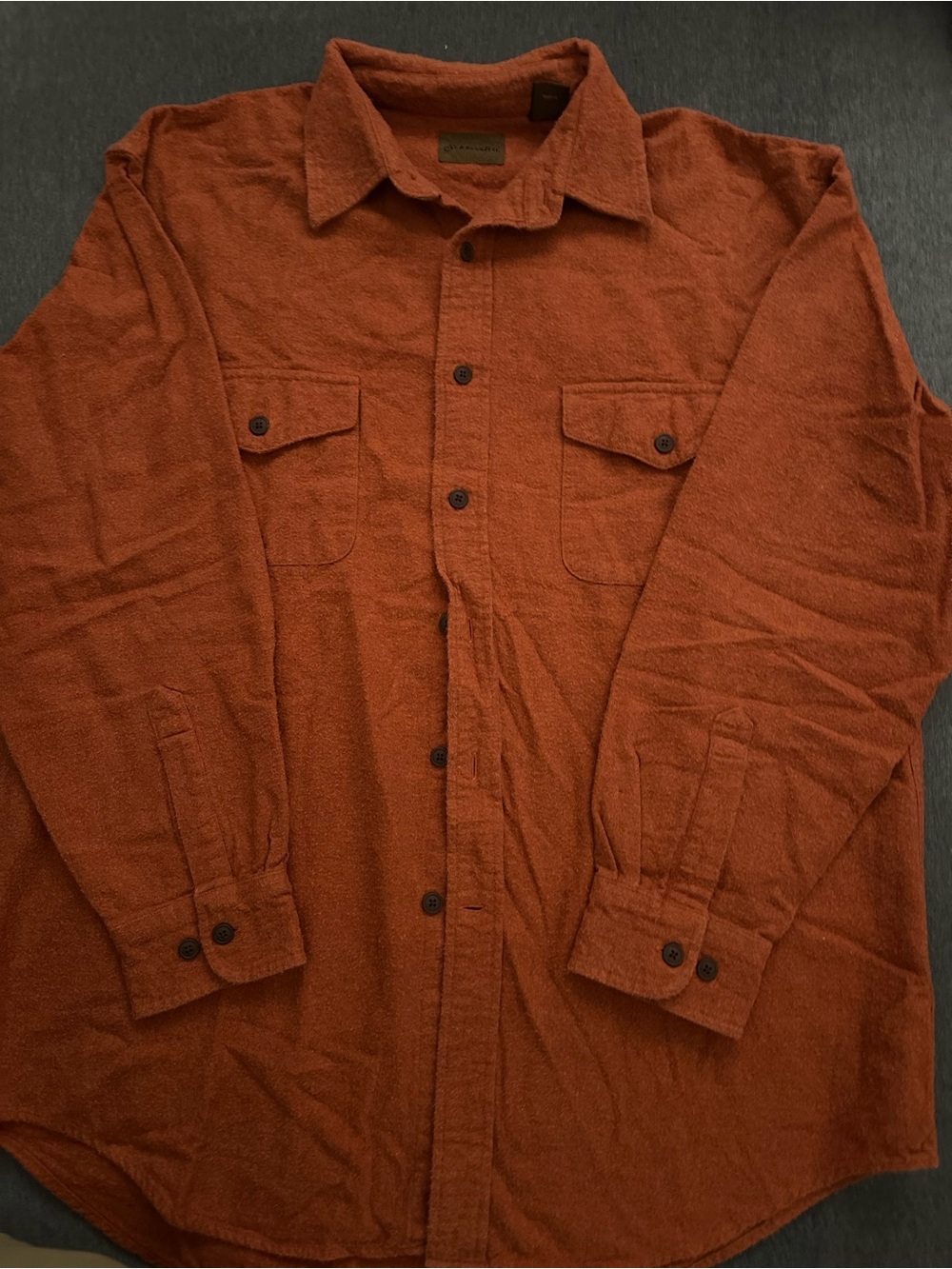 St. John’s Bay Men's Orange Button-Up Shirt